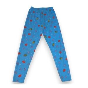 Vtg Disney The Little Mermaid Pull On Pants-Size 10/12-Seahorse AOP Print-90s